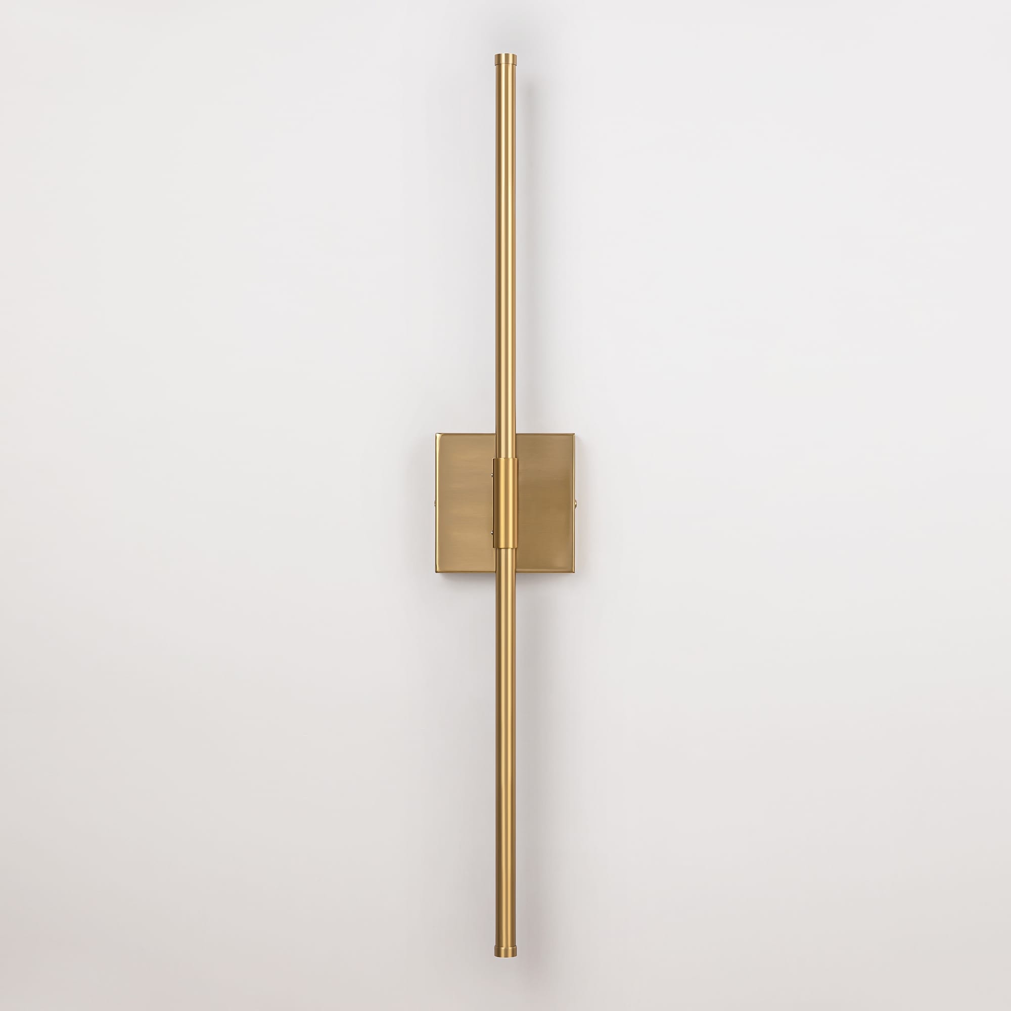 Applique murale linéaire moderne à 1 ampoule, noire, dorée et nickel, à LED, à intensité variable, pour salle de bain