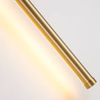 Applique murale linéaire moderne à 1 ampoule, noire, dorée et nickel, à LED, à intensité variable, pour salle de bain