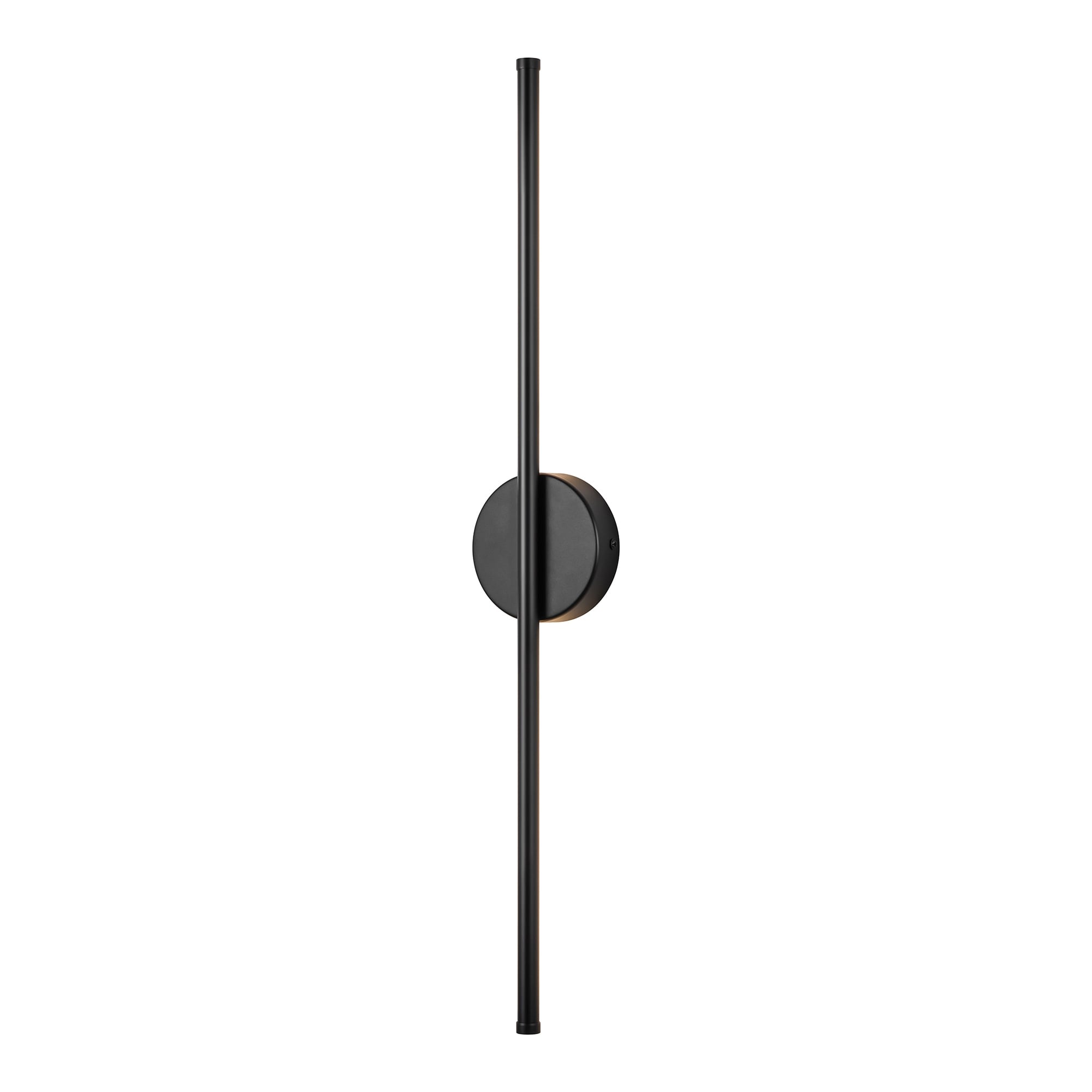 Applique murale linéaire moderne à 1 ampoule, noire, dorée et nickel, à LED, à intensité variable, pour salle de bain