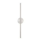 Applique murale linéaire moderne à 1 ampoule, noire, dorée et nickel, à LED, à intensité variable, pour salle de bain