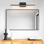 Applique murale LED intégrée rotative et linéaire noire moderne à 1 ampoule, à intensité variable et à changement de couleur