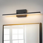 Applique murale LED intégrée rotative et linéaire noire moderne à 1 ampoule, à intensité variable et à changement de couleur
