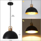 Luminaire suspendu moderne à 1 lumière avec interrupteur pour îlot de cuisine