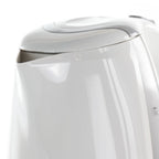 Bouilloire électrique sans fil à ébullition rapide de 1,7 L, blanche