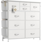 Commode à 10 tiroirs en tissu, armoire de rangement, unité de rangement pour chambre à coucher