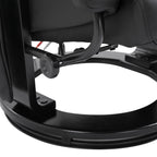 Fauteuil de massage à vibrations 10 points, pivotant et inclinable, en cuir PU, avec dossier réglable, repose-pieds et télécommande