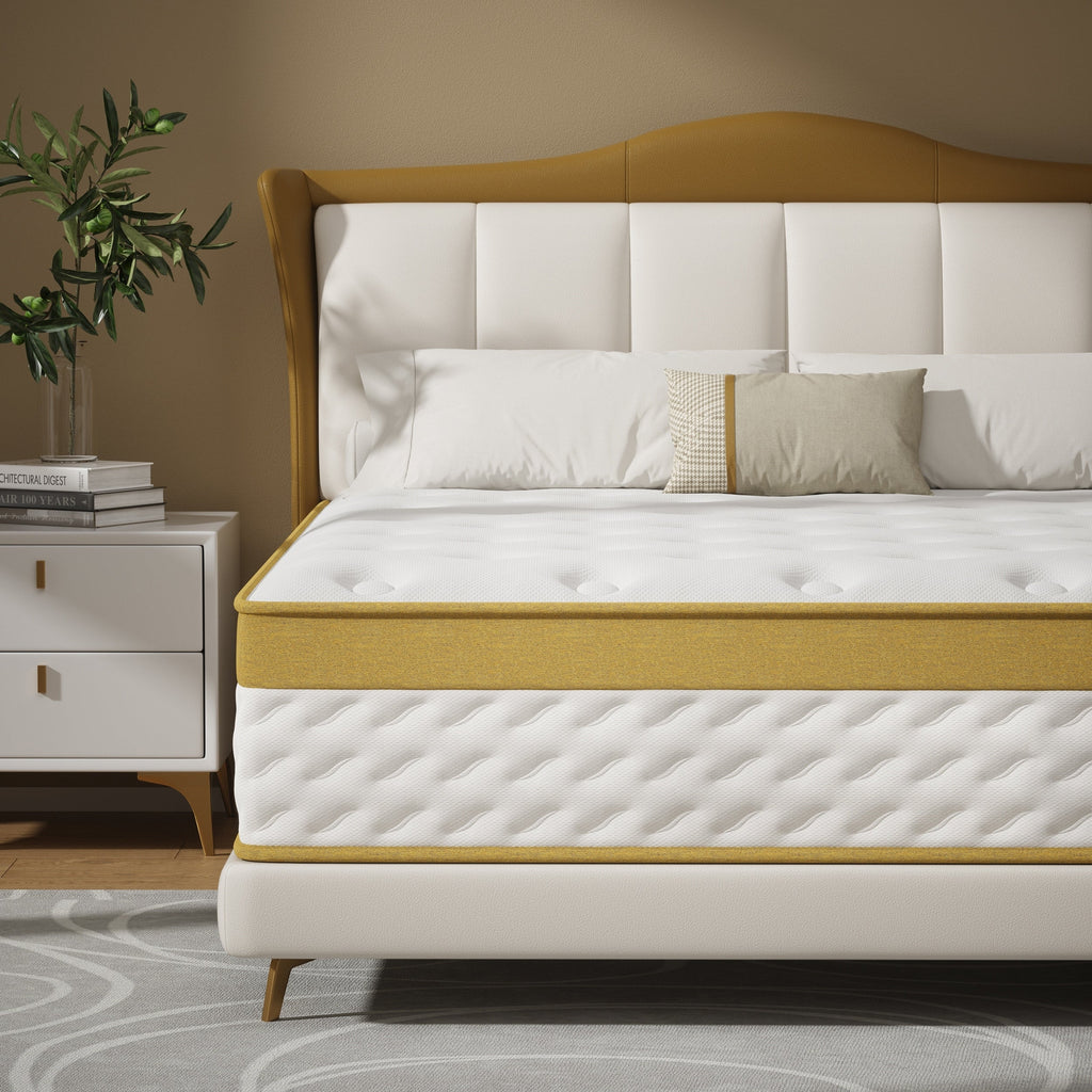 Matelas hybride en mousse à mémoire de forme et ressorts de 10 pouces