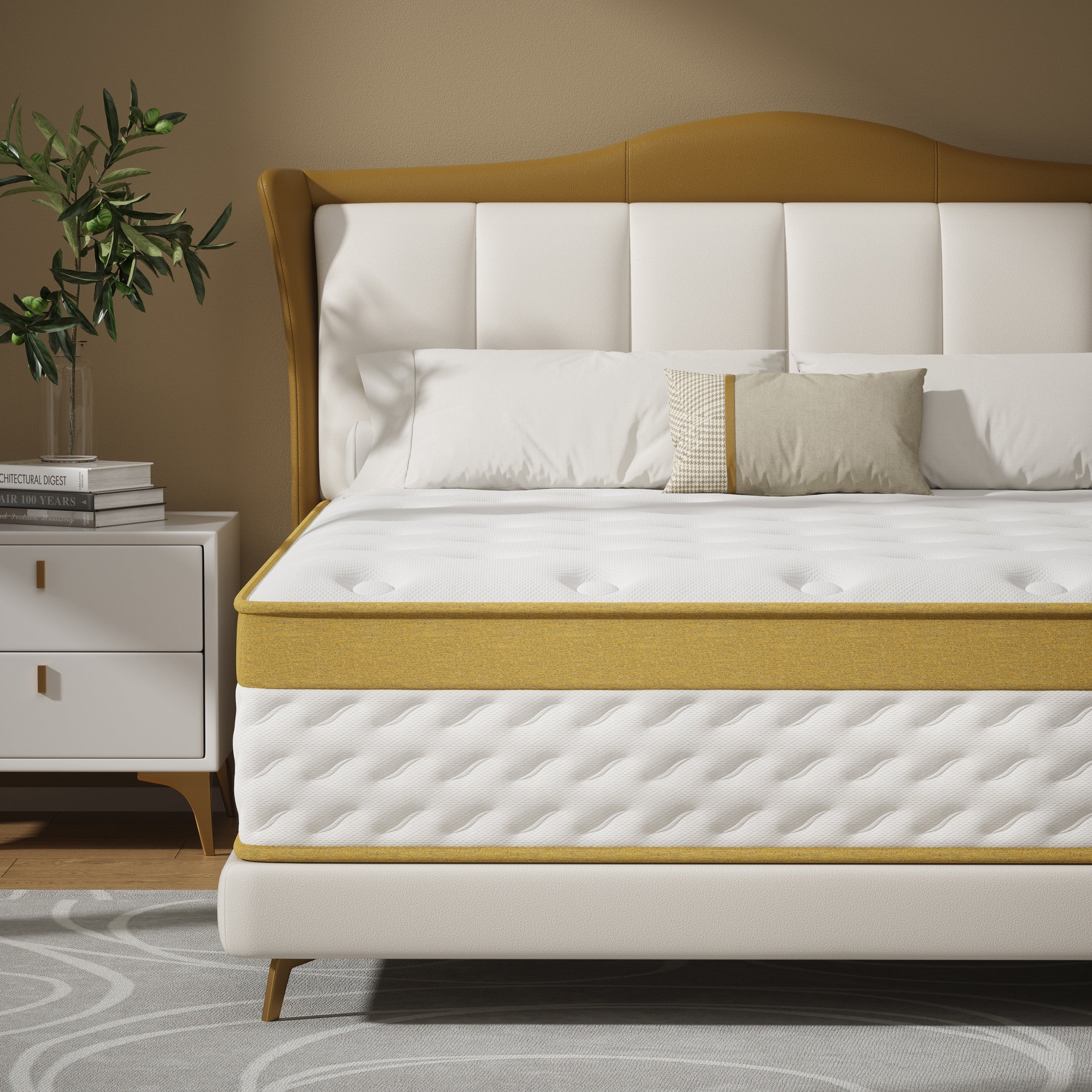 Matelas hybride en mousse à mémoire de forme et ressorts de 10 pouces