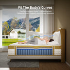 Matelas hybride en mousse à mémoire de forme et ressorts de 10 pouces
