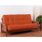 Matelas futon en sergé de 10 pouces d'épaisseur (simple, double ou grand lit)