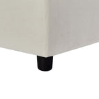 Canapé sectionnel en polyester en forme de L de 102,4 po avec pouf réversible, coussins moelleux et base en plastique robuste