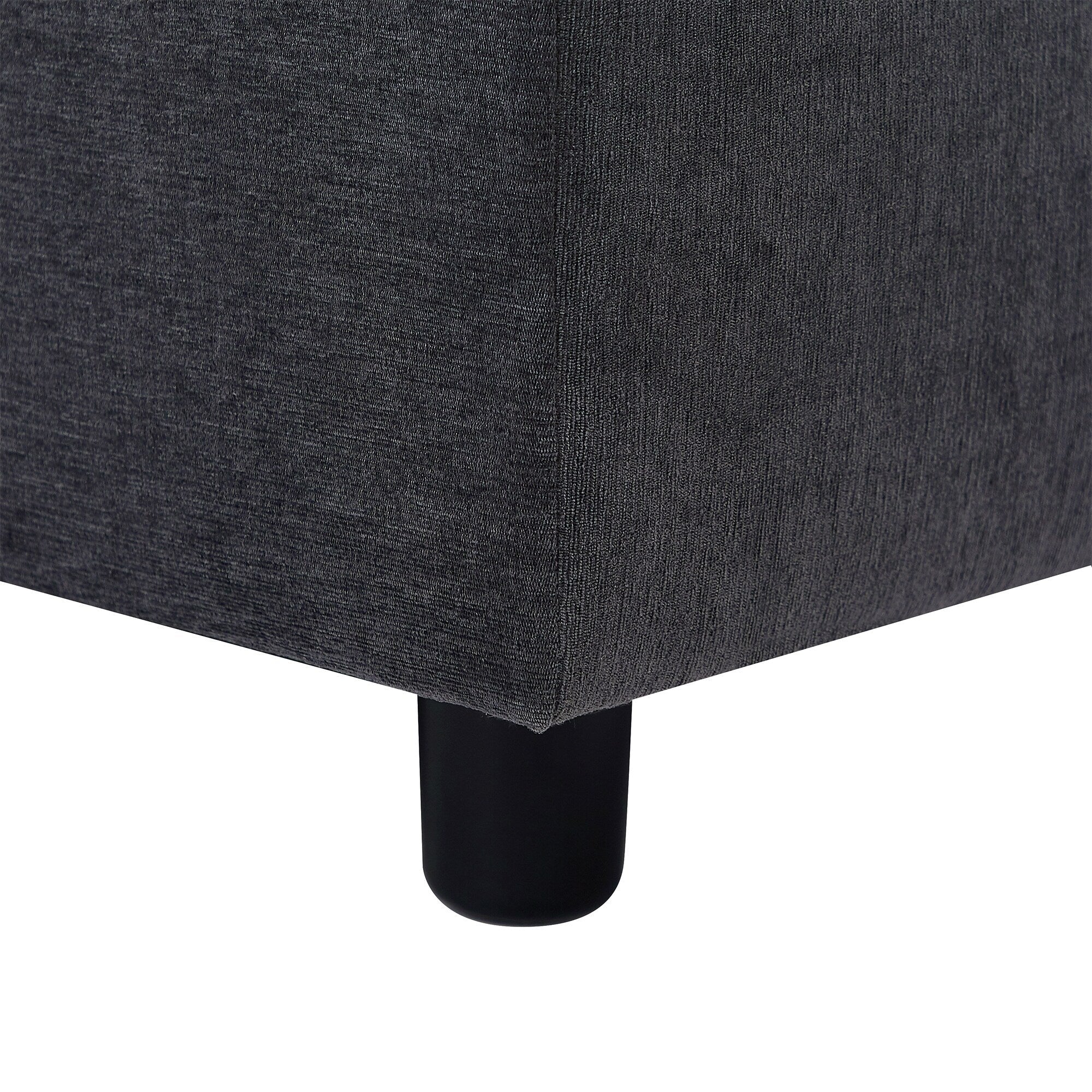 Canapé en L en polyester de 102,4 pouces avec repose-pieds réversible