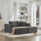 Canapé sectionnel Cloud 106, double chaise longue, canapé modulaire moderne à assise profonde pour salon, aucun assemblage requis