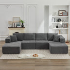 Canapé sectionnel Cloud 106, double chaise longue, canapé modulaire moderne à assise profonde pour salon, aucun assemblage requis