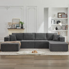 Canapé sectionnel Cloud 106, double chaise longue, canapé modulaire moderne à assise profonde pour salon, aucun assemblage requis