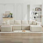 Canapé sectionnel Cloud 106, double chaise longue, canapé modulaire moderne à assise profonde pour salon, aucun assemblage requis