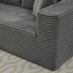 Canapé sectionnel Cloud 106 en forme de L avec méridienne orientée vers la gauche, canapé modulaire moderne à assise profonde pour salon, aucun assemblage requis