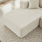 Canapé sectionnel Cloud 106 en forme de L avec méridienne orientée vers la gauche, canapé modulaire moderne à assise profonde pour salon, aucun assemblage requis