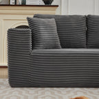 Canapé sectionnel Cloud 106 en forme de L avec méridienne orientée vers la droite, canapé modulaire moderne à assise profonde pour salon, aucun assemblage requis