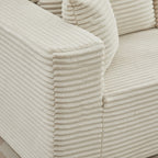 Canapé sectionnel Cloud 106 en forme de L avec méridienne orientée vers la droite, canapé modulaire moderne à assise profonde pour salon, aucun assemblage requis