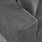 Canapé sectionnel Cloud 106 en forme de L avec méridienne orientée vers la droite, canapé modulaire moderne à assise profonde pour salon, aucun assemblage requis