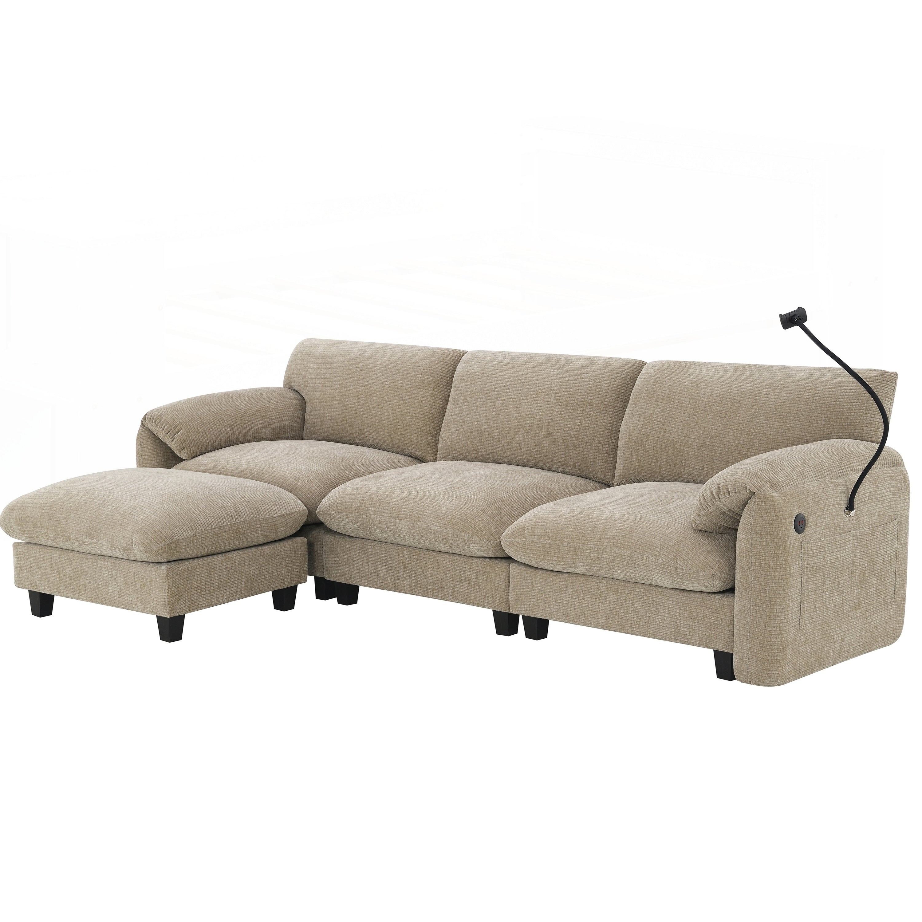 Canapé sectionnel modulaire de 108 pouces