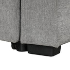 Canapé sectionnel modulaire en U de 108 pouces avec canapé-lit gigogne, ports USB et deux porte-gobelets pour le salon