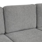 Canapé sectionnel modulaire en U de 108 pouces avec canapé-lit gigogne, ports USB et deux porte-gobelets pour le salon