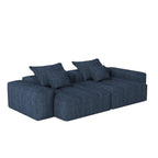 Canapé modulaire 4 places en chenille, capitonné et scintillant, base antidérapante, 113,39 $