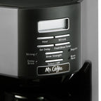 Cafetière programmable 12 tasses à infusion rapide, couleur argent