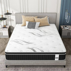 Matelas hybride en mousse à mémoire de forme de 12 pouces dans une boîte