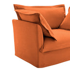 Canapé 4 places en chenille 120 avec plusieurs grands coussins moelleux pour le salon et la chambre