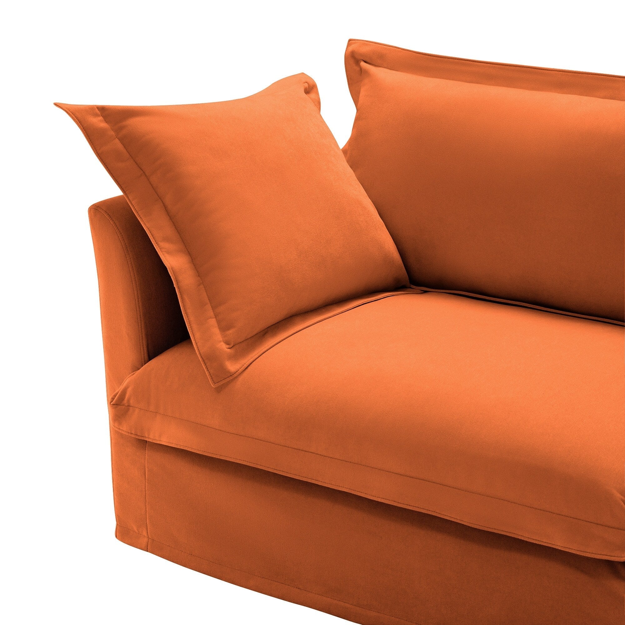 Canapé 4 places en chenille 120 avec plusieurs grands coussins moelleux pour le salon et la chambre