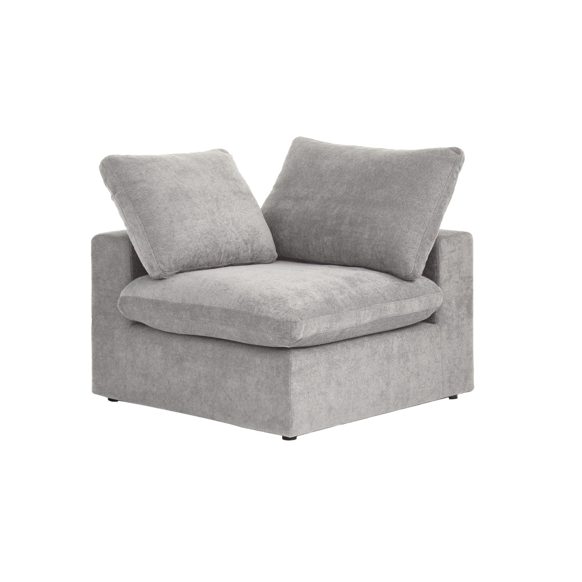Canapé sectionnel moderne en forme de L de 120 pouces, canapé modulaire en lin avec pouf de rangement