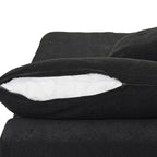 Canapé sectionnel moderne en forme de L de 120 pouces, canapé modulaire en lin avec pouf de rangement