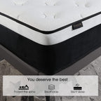 12 matelas hybrides en mousse à mémoire de forme moyenne dans une boîte