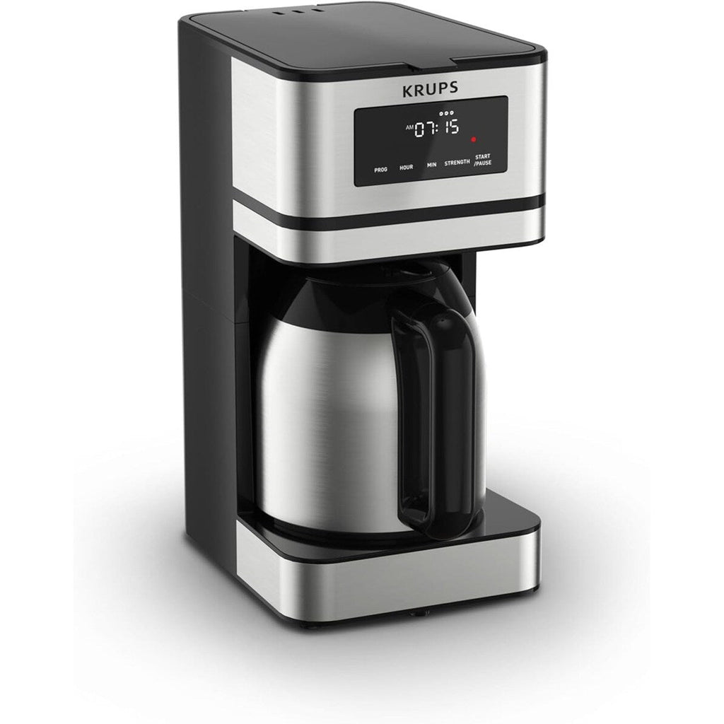 Cafetière programmable 14 tasses, carafe en acier inoxydable, 3 niveaux d'infusion, minuterie 24 h, maintien au chaud 4 h