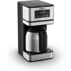 Cafetière programmable 14 tasses, carafe en acier inoxydable, 3 niveaux d'infusion, minuterie 24 h, maintien au chaud 4 h