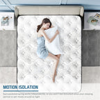 Matelas hybride moelleux de 14 pouces dans une boîte