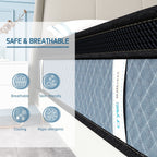 Matelas hybride moelleux de 14 pouces dans une boîte