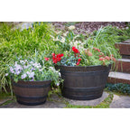 Jardinière en forme de tonneau de whisky Southern Patio