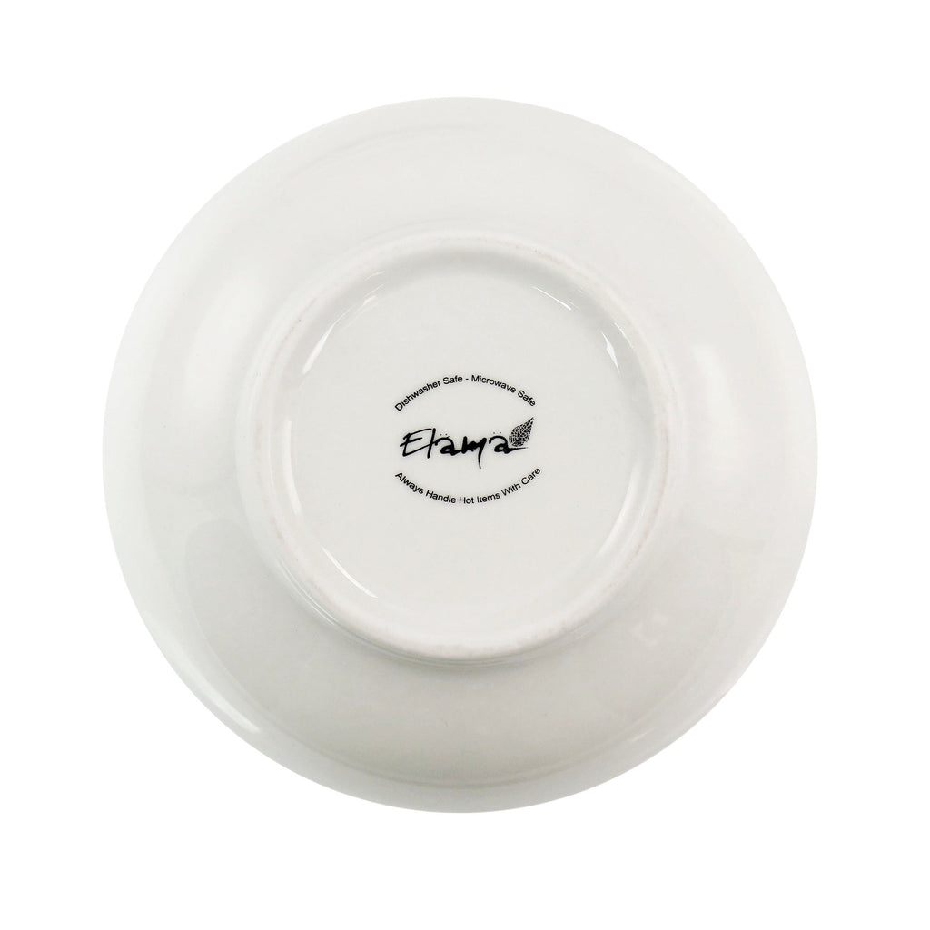 Service de table 16 pièces en porcelaine avec deux bols