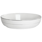 Service de table rond en porcelaine de 16 pièces avec deux bols