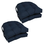 Coussins de chaise d'intérieur en sergé en forme de U de 16 pouces (ensemble de 2, 4 ou 6) - 16 x 16