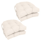 Coussins de chaise d'intérieur en sergé en forme de U de 16 pouces (ensemble de 2, 4 ou 6) - 16 x 16