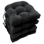 Coussins de chaise d'intérieur en microsuède en forme de U de 16 pouces (lot de 2, 4 ou 6)
