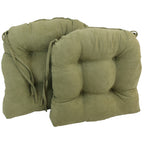 Coussins de chaise d'intérieur en microsuède en forme de U de 16 pouces (lot de 2, 4 ou 6)