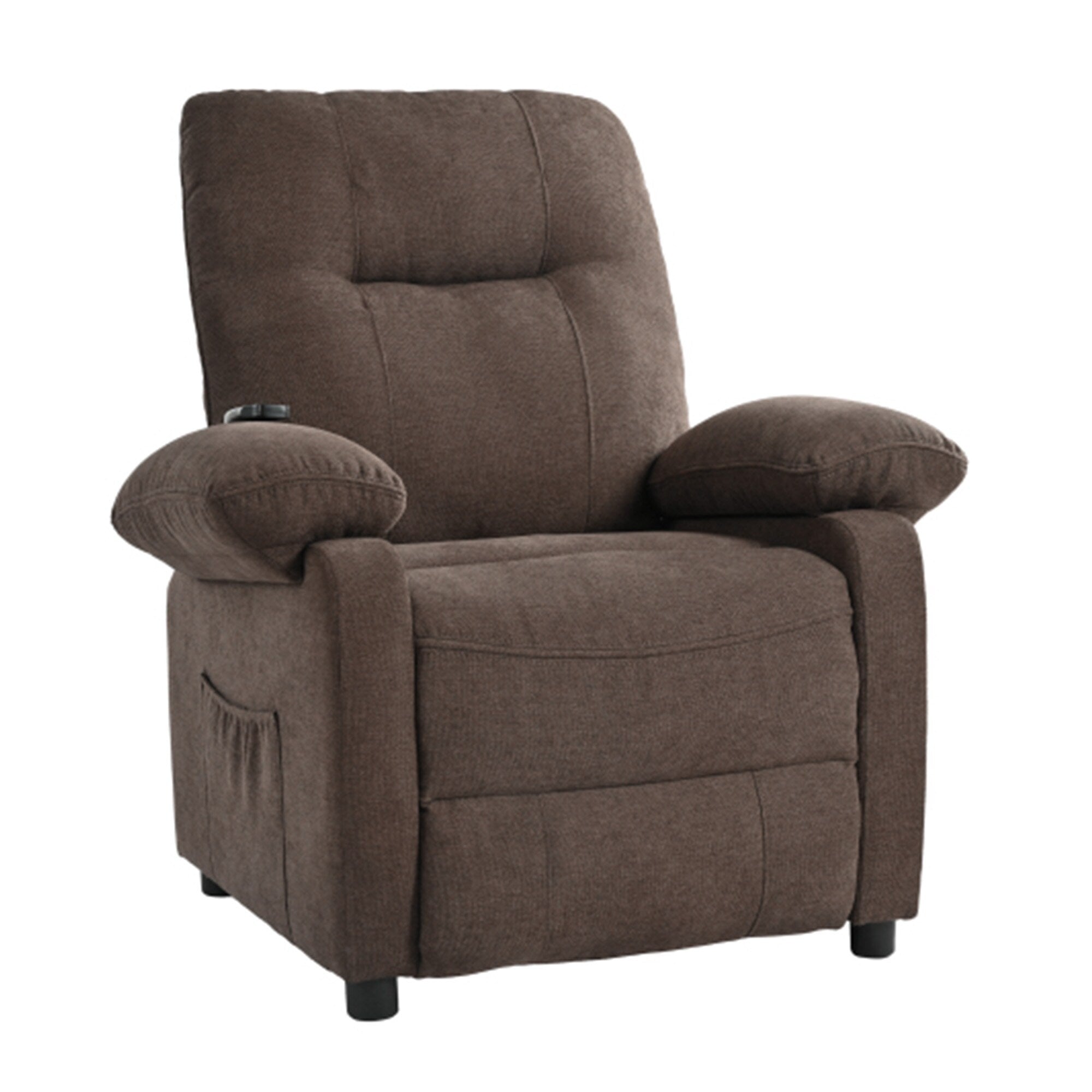 Fauteuil inclinable électrique à 160° pour personnes âgées, avec massage à 8 points, chauffage et tissu chenille doux