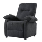 Fauteuil inclinable électrique à 160° pour personnes âgées, avec massage à 8 points, chauffage et tissu chenille doux