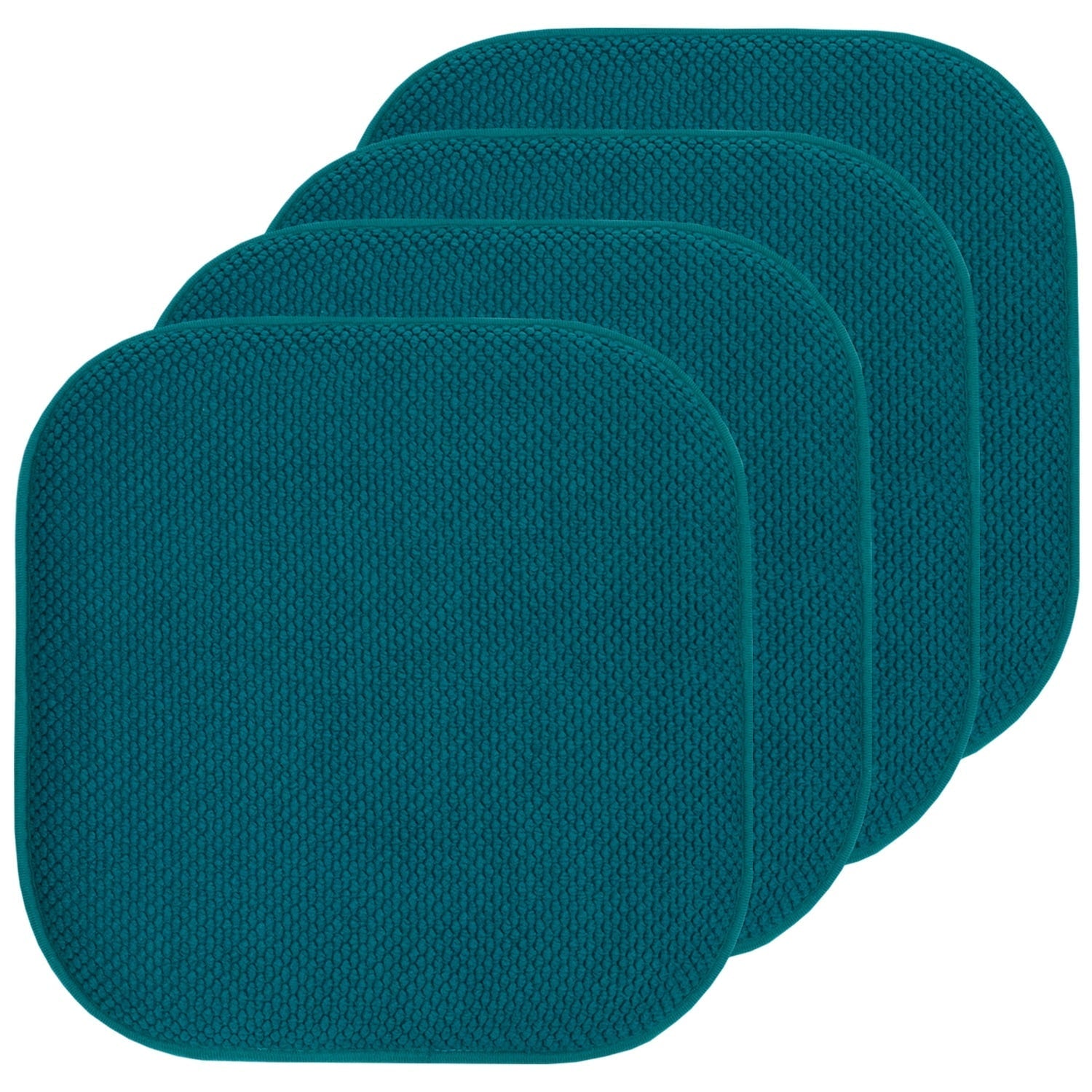 Coussins de siège carrés antidérapants en mousse à mémoire de forme de 16 po (2 ou 4) - 16 x 16